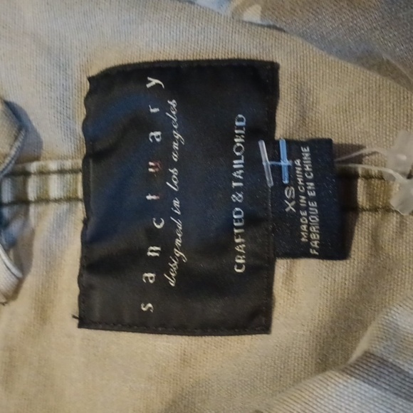 Sanctuary Green Camo Print Cropped Jacket A12 - Picture 4 of 6